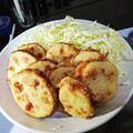 はまゆっき's cooksnap of when they made れんこんのマヨ＆コンビーフ挟み揚げ.
