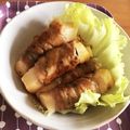 まめ丸９'s cooksnap of when they made ピリ辛肉巻き餅.