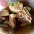 miyumiyuっち's cooksnap of when they made 鶏肉と大根と玉ねぎの煮物.