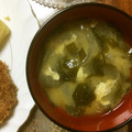 マラガの空's cooksnap of when they made 簡単☆玉ねぎとわかめのお味噌汁.