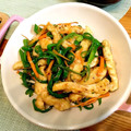 てんひろ's cooksnap of when they made 簡単！鶏むねとピーマンの中華炒め.