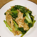 道化師毒猿's cooksnap of when they made 豚肉の小松菜とえのき茸の焼肉のタレ炒め♪.