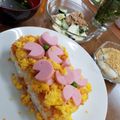 berry♥'s cooksnap of when they made 節約でもひなまつり♪ひし餅風押し寿司.