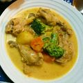 ぽんたむてぃー's cooksnap of when they made 手羽元のクリーム煮☆サフラン風味.