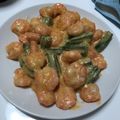 みー３２'s cooksnap of when they made 夏野菜☆簡単☆オクラ＆エビマヨ.
