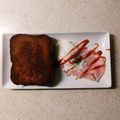 linhua's cooksnap of when they made 朝食に！黄身がハムの上のハムエッグ.