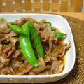マホイ族の村長's cooksnap of when they made 豚しょうが焼きと スナップえんどう.