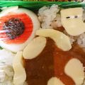 とう君こうちゃんママ's cooksnap of when they made キャラ弁❈ゆで卵で目玉のおやじ.