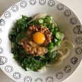 な。な。's cooksnap of when they made 納豆とオクラの冷たい和えうどん.