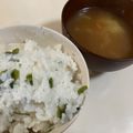 papikun's cooksnap of when they made わかめごはん.