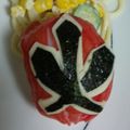 HALYUI's cooksnap of when they made シンケンジャー キャラ弁.