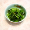 クレイプメートル's cooksnap of when they made めんつゆで小松菜の胡麻和え.