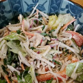 ふわふわのおなか's cooksnap of when they made 大葉でさっぱり大根と鮭缶のサラダ♥簡単☆.