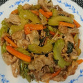 mi22ken's cooksnap of when they made 豚肉とセロリのオイスターソース炒め☆.