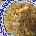 モコチャミ's cooksnap of when they made 鶏がらスープDE塩焼きそば♪.