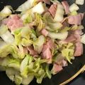 もーこ09's cooksnap of when they made 椎茸とベーコンと白菜のいため♪お弁当にも.
