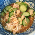 お腹いっぱい＠'s cooksnap of when they made 鶏ささみと きゅうりのワサビ酢醤油和え❃.