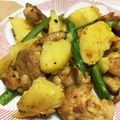 chocoraママ's cooksnap of when they made スパイシー＊チキンとポテトの炒め物.