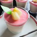 あみ♩♪'s cooksnap of when they made 桃のふんわりムース♡.