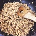 伊和璃's cooksnap of when they made 高野豆腐とひき肉の万能美味そぼろ.