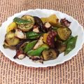 さくらん餅's cooksnap of when they made タコと茄子とブロッコリーのカレー炒め.