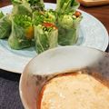 ♡YKitchen♡'s cooksnap of when they made サラダ生春巻き☆サルサソースで.