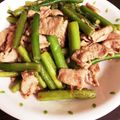 万年新人嫁's cooksnap of when they made 速攻彡旨い♡アスパラと豚バラの塩炒め.
