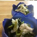 広野のタイタン's cooksnap of when they made 肉入り☆三つ葉のピリ辛ごまポン和え.