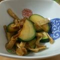 こぼく's cooksnap of when they made ズッキー二と♪油揚げ1枚だ和。.