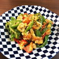 ぽんた番長's cooksnap of when they made トマトとピーマンの卵炒め.