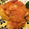 パフェうさこ♪'s cooksnap of when they made 子供（幼児）も食べれるトマト煮込みカレー.