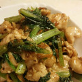 nonkomomo's cooksnap of when they made 小松菜とささみのオイマヨ炒め.