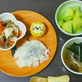S☆Rまま's cooksnap of when they made キャラ弁*とうもろこしでライオンさん.