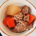 みき☆ハチ's cooksnap of when they made 豚コマ人参大根あるもので節約簡単煮物.