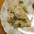 ＊実月＊'s cooksnap of when they made 新玉ねぎと高菜でヘルシー★おからサラダ.