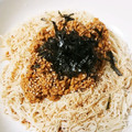 o次郎02's cooksnap of when they made 納豆とのりの佃煮そうめん♪.