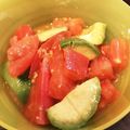 メルエム★★'s cooksnap of when they made ＊副菜！トマトとアボカドの白だしマリネ＊.