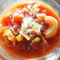 ごじひめ's cooksnap of when they made レタスまるごと１個のトマトスープ。.