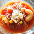 ごじひめ's cooksnap of when they made レタスまるごと１個のトマトスープ。.