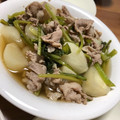 hawaiisuki's cooksnap of when they made 茅乃舎だしでかぶと豚肉の煮物.