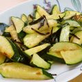 kaana57's cooksnap of when they made 【農家のレシピ】ズッキーニの塩昆布炒め.