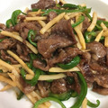 geranium♪'s cooksnap of when they made 簡単　子供が喜ぶ　旨い！青椒肉絲.
