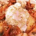 なーなちゃん's cooksnap of when they made 簡単♪☆冷しゃぶキムチ温玉丼☆.
