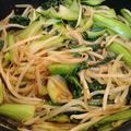 クリームドーナツ's cooksnap of when they made もやしと青梗菜のオイスターソース炒め☆.