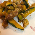 さやポニョ's cooksnap of when they made ☆ｶﾎﾞﾁｬと豚肉のｶﾞｰﾘｯｸ炒め☆.