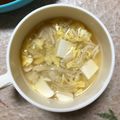 mhmh1031's cooksnap of when they made 簡単！サラダチキンde卵スープ.