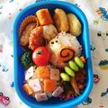ゆるじゅ0314's cooksnap of when they made キャラ弁 梅雨のかたつむりおにぎり弁当.