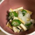 れもん12's cooksnap of when they made オクラと炙りうす揚げのおろしあえ♪.