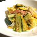 わ五助's cooksnap of when they made かにかまとズッキーニの卵炒め.