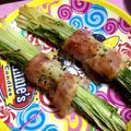 もんす。's cooksnap of when they made 簡単おつまみ♪水菜のベーコン巻き.
